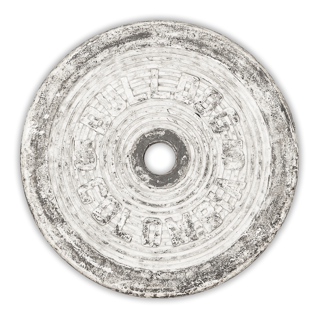 Prototipo de Disco Tecnica 5KG Color Blanco, Archivos BULLDOG CIRCA 1990s