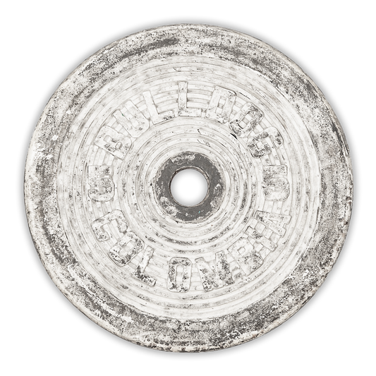 Prototipo de Disco Tecnica 5KG Color Blanco, Archivos BULLDOG CIRCA 1990s